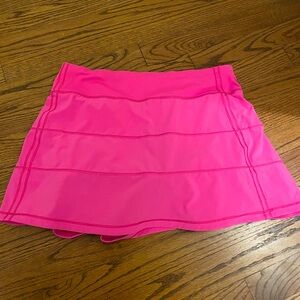 Lululemon pace rival pink tennis skirt size 6
